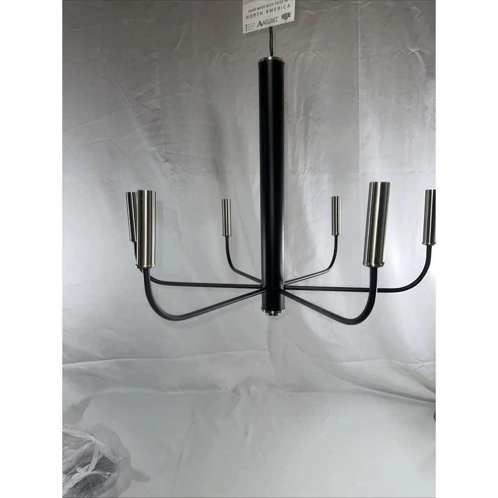 NEW Artcraft Lighting AC10626 Verona Collection Flush Mount Brushed Nickel - Picture 8 of 8